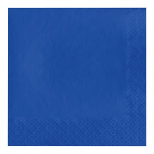 Creative Converting 583147B Cobalt Blue 3-Ply 1/4 Fold Luncheon Napkin - 500/Case Creative Converting 583147B Cobalt Blue 3-Ply 1/4 Fold Luncheon Napkin - 500/Case