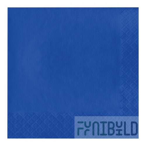 Creative Converting 583147B Cobalt Blue 3-Ply 1/4 Fold Luncheon Napkin - 500/Case