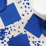 Creative Converting 583147B Cobalt Blue 3-Ply 1/4 Fold Luncheon Napkin - 500/Case Creative Converting 583147B Cobalt Blue 3-Ply 1/4 Fold Luncheon Napkin - 500/Case
