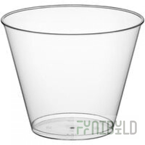 Fineline Renaissance 2409-CL 9 oz. Clear Hard Plastic Crystal Tumbler - 20/Pack