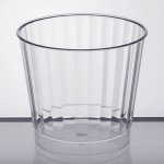 Fineline Renaissance 2409-CL 9 oz. Clear Hard Plastic Crystal Tumbler - 20/Pack