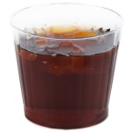 Fineline Renaissance 2409-CL 9 oz. Clear Hard Plastic Crystal Tumbler - 20/Pack
