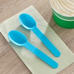 Choice Blue Heavy Weight Polypropylene Plastic Frozen Yogurt Spoon - 1,000/Case Choice Blue Heavy Weight Polypropylene Plastic Frozen Yogurt Spoon - 1,000/Case