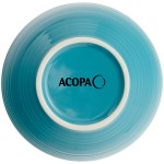 Acopa Capri 13 oz. Caribbean Turquoise Stoneware Nappie Bowl - Sample