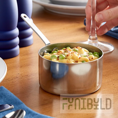Vollrath 59775 10.4 oz. Round Mini Stainless Steel Sauce Pan