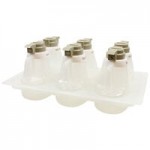 TableCraft CM12 10-Piece Imprinted White Plastic Salad Dressing Dispenser Collar Set with Maroon Lettering TableCraft CM12 10-Piece Imprinted White Plastic Salad Dressing Dispenser Collar Set with Maroon Lettering