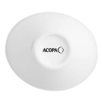 Acopa 7 oz. Bright White Oval Porcelain Coupe Bowl - 36/Case