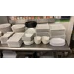 Acopa 7 oz. Bright White Oval Porcelain Coupe Bowl - 36/Case