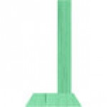 Menu Solutions WDAFR-B Washed Teal Wood Menu Holder / Tent with 5