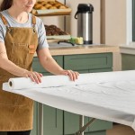 Atlantis Plastics 1504120 300' White Plastic Roll Table Cover Atlantis Plastics 1504120 300' White Plastic Roll Table Cover
