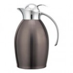 Service Ideas Nicollet 33.8 oz. Black Onyx Stainless Steel Insulated Carafe / Server with Push Button Lid NIC10BSPBBX Service Ideas Nicollet 33.8 oz. Black Onyx Stainless Steel Insulated Carafe / Server with Push Button Lid NIC10BSPBBX