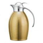 Service Ideas Nicollet 33.8 oz. Black Onyx Stainless Steel Insulated Carafe / Server with Push Button Lid NIC10BSPBBX Service Ideas Nicollet 33.8 oz. Black Onyx Stainless Steel Insulated Carafe / Server with Push Button Lid NIC10BSPBBX