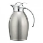 Service Ideas Nicollet 33.8 oz. Black Onyx Stainless Steel Insulated Carafe / Server with Push Button Lid NIC10BSPBBX Service Ideas Nicollet 33.8 oz. Black Onyx Stainless Steel Insulated Carafe / Server with Push Button Lid NIC10BSPBBX
