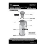Zojirushi SH-MAE10 34 oz. Stainless Steel Insulated Creamer / Dairy Server Zojirushi SH-MAE10 34 oz. Stainless Steel Insulated Creamer / Dairy Server