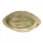 Steelite Performance Craft 19 oz. Green Round Eared Dish - 12/Case