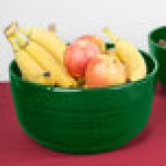 TableCraft CW3180GN 6.75 Qt. Green Cast Aluminum Fruit Bowl TableCraft CW3180GN 6.75 Qt. Green Cast Aluminum Fruit Bowl