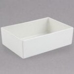Bon Chef 5108S 84 oz. Black Sandstone Finish Cast Aluminum Straight Sided Rectangle Bowl