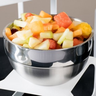 Vollrath 46666 1.7 Qt. Double Wall Stainless Steel Round Satin-Finished Serving Bowl