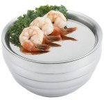 Vollrath 82006 Round Cover for 1.7 Qt. Double Wall Bowl / Metal Display Tray - 7 1/4
