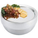 Vollrath 82006 Round Cover for 1.7 Qt. Double Wall Bowl / Metal Display Tray - 7 1/4