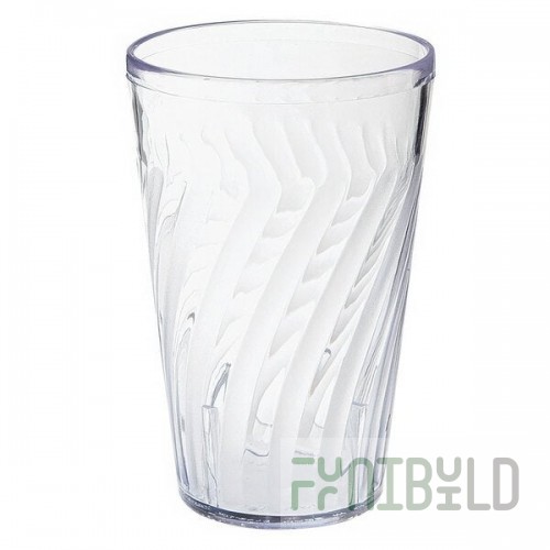 GET 2212-1-CL Tahiti 12 oz. Clear Customizable SAN Plastic Tumbler - 72/Case
