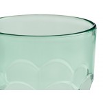 Choice 10 oz. Green Plastic Paneled Tumbler - 12/Pack