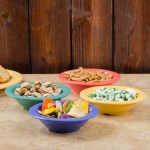 GET B-454-RO Diamond Mardi Gras 4.5 oz. Rio Orange Melamine Bowl - 48/Case