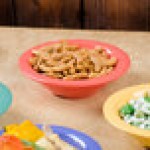 GET B-454-RO Diamond Mardi Gras 4.5 oz. Rio Orange Melamine Bowl - 48/Case