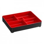 Elite Global Solutions JW542T Karma 1.5 Qt. Black and Red Round Two-Tone Melamine Bowl - 6/Case Elite Global Solutions JW542T Karma 1.5 Qt. Black and Red Round Two-Tone Melamine Bowl - 6/Case