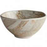 Elite Global Solutions B4582-SVST Santiago 9 oz. Round Silverstone Bowl - 6/Case