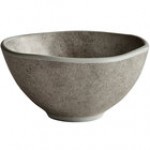 Elite Global Solutions B4582-SVST Santiago 9 oz. Round Silverstone Bowl - 6/Case