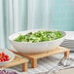 TableCraft 1025202 Sierra 6.5 Qt. White Oval Melamine Serving Bowl