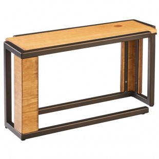Cal-Mil 3901-11-84 Sierra Bronze Metal and Rustic Pine Rectangle Riser - 20 1/2