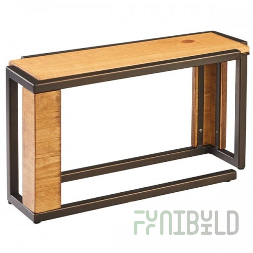 Cal-Mil 3901-11-84 Sierra Bronze Metal and Rustic Pine Rectangle Riser - 20 1/2