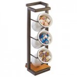 Cal-Mil 3901-11-84 Sierra Bronze Metal and Rustic Pine Rectangle Riser - 20 1/2 Cal-Mil 3901-11-84 Sierra Bronze Metal and Rustic Pine Rectangle Riser - 20 1/2