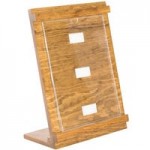 Cal-Mil 435-5-99 Madera Hexagon Oak Wood Riser - 12
