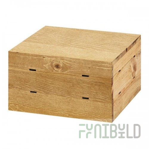 Cal-Mil 3628-7-99 Madera Rustic Pine Square Crate Riser - 12