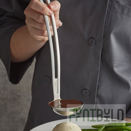 Vollrath 46738 Miramar® 2 oz. Stainless Steel Open Handle Ladle
