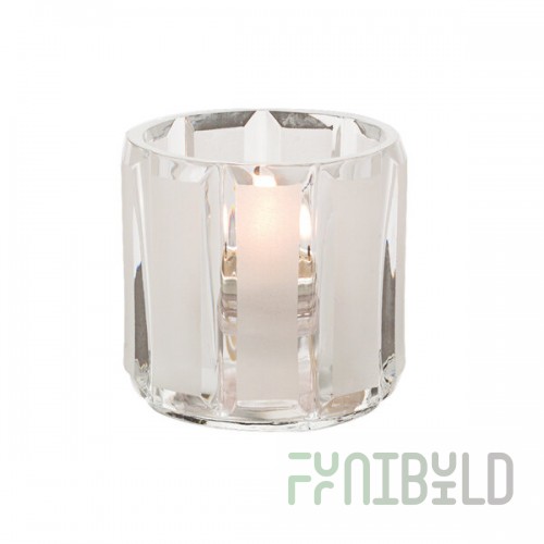 Hollowick 5690CSC Crystal & Satin Glass Tealight