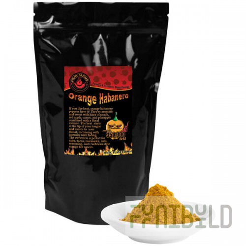 Fiery Farms Orange Habanero Pepper Powder 2.2 lb.