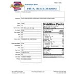 20 lb. Tricolor Rotini Pasta 20 lb. Tricolor Rotini Pasta