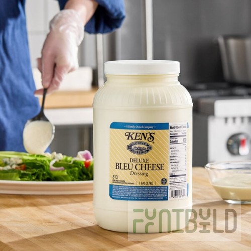 Ken's Foods 1 Gallon Deluxe Bleu Cheese Dressing