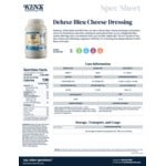 Ken's Foods 1 Gallon Deluxe Bleu Cheese Dressing