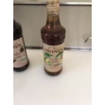 Monin Organic Vanilla Flavoring Syrup 750 mL - 6/Case