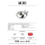 Smart Buffet Ware Smart W by Front of the House 4.75 Qt. Round Induction Chafer with Tempered Glass Lid and Stainless Steel Food Pan BCH007MSS18