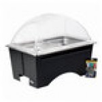 Sterno Full Size ChalkBoard Fold-Away WindGuard Chafer with Black Matte Finish, Two 1/2 Size Pans, and Clear Dome Lid Sterno Full Size ChalkBoard Fold-Away WindGuard Chafer with Black Matte Finish, Two 1/2 Size Pans, and Clear Dome Lid