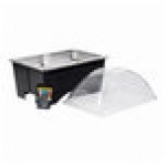 Sterno Full Size ChalkBoard Fold-Away WindGuard Chafer with Black Matte Finish, Two 1/2 Size Pans, and Clear Dome Lid Sterno Full Size ChalkBoard Fold-Away WindGuard Chafer with Black Matte Finish, Two 1/2 Size Pans, and Clear Dome Lid