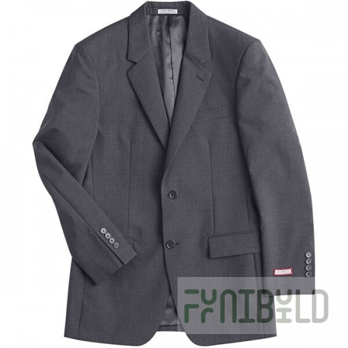National Patrol by Henry Segal Men's Customizable Gray Suit Jacket - 34