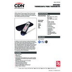 CDN INTP626X ProAccurate HACCP Waterproof Digital Infrared Thermometer with Folding Thermocouple Probe