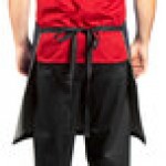 Uncommon Chef 3124 Twisted Denim Customizable 100% Cotton Spunk Waist Apron with Black Webbing and 2 Pockets 24
